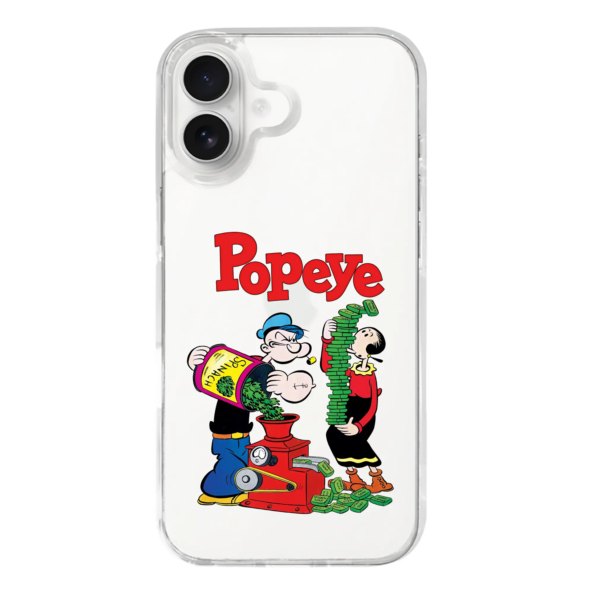 ポパイ グッズ オリーブ・オイル - iPhone 17シリーズ 透明スマホケース – 薄型・耐衝撃・精密フィット保護カバー